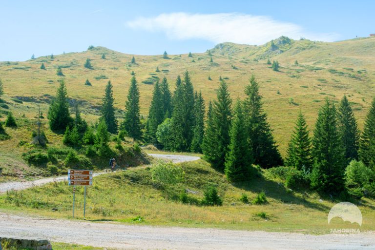 View of the peaks of Jahorina