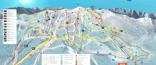 Ski map of Jahorina November 2023